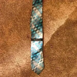 Van Heusen Men's Multi‎ Teal Color Tie NEW